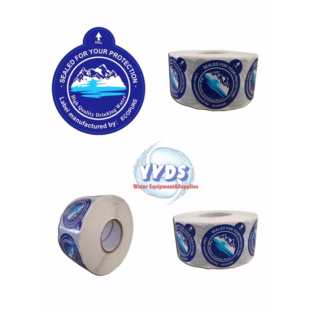 Hygienic Sticker/Non Spill Cap /Round Gallon Sticker(1,000PCS)Quality ...
