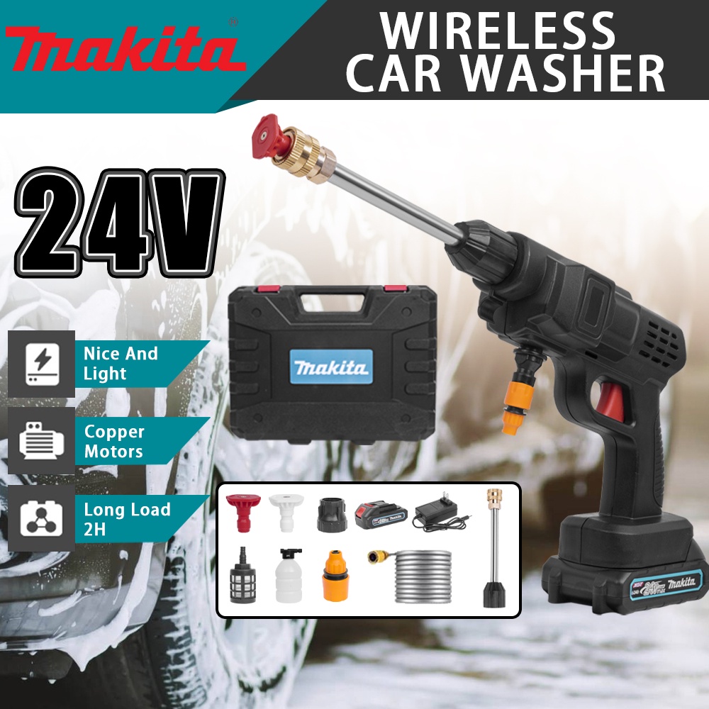 Makita Portable Wireless Car Washer High Pressure Washing power spray