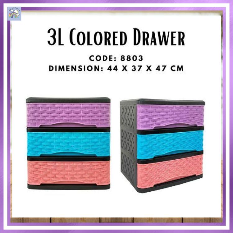 CYK COLORED DRAWER / 5 LAYER / 4 LAYER / 3 LAYER / CLOTHES ORGANIZER ...