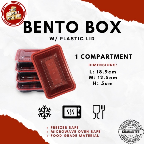 Bento Box Trays With Plastic Lid 1 | 2 | 3 | 4 | 5 COMPARTMENTS [10 to ...