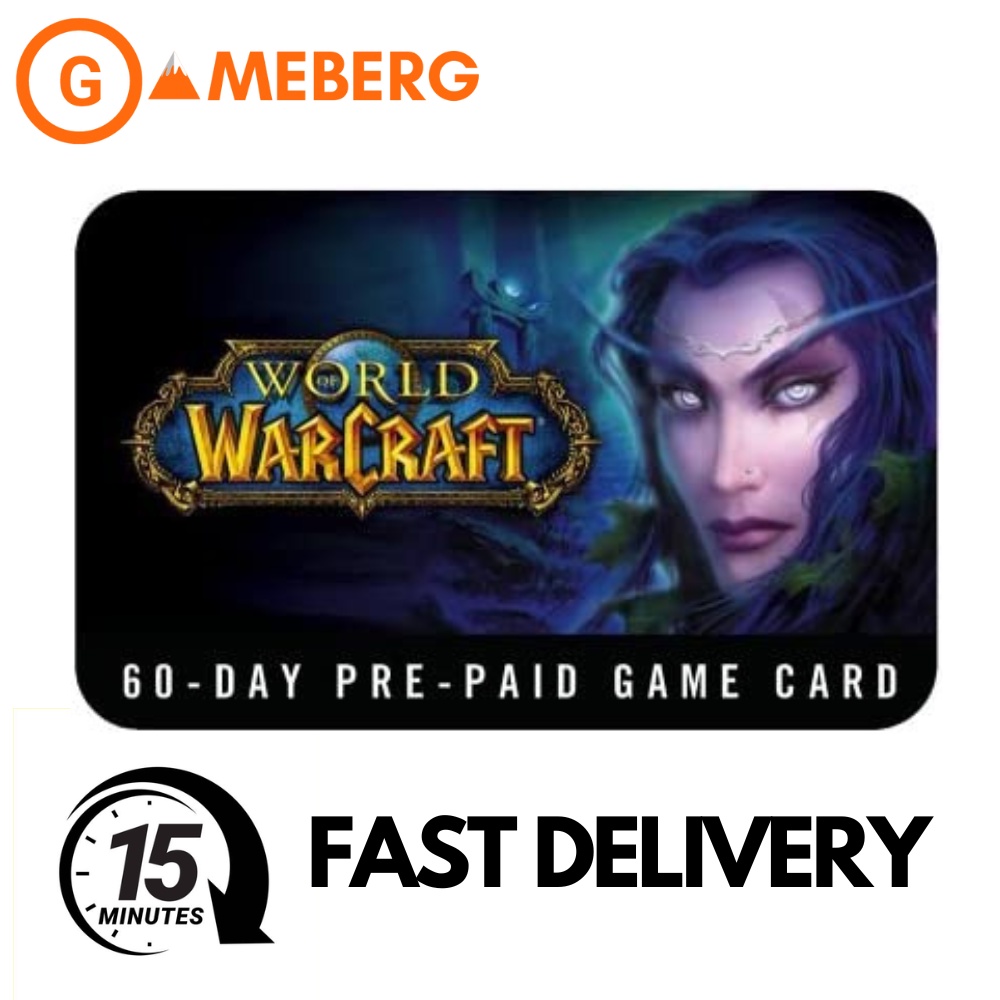World of Warcraft 60 Day Game Time Card USA Shopee Philippines