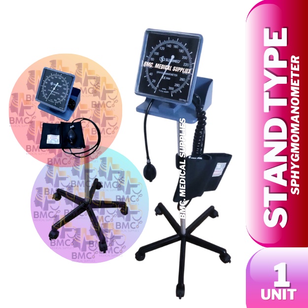 Surrmed BP With Stand And Wheels Type Manual Aneroid Sphygmomanometer