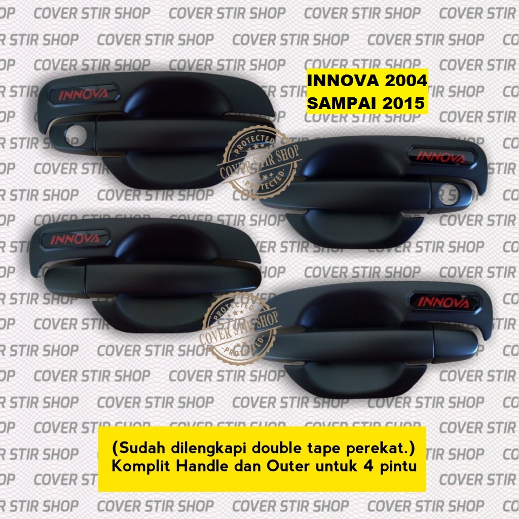 HITAM Innova SAVING PACKAGE HANDLE COVER AND OUTER 2004-2015 SPORTY ...
