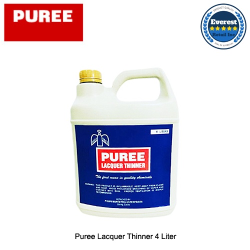 Puree Lacquer Thinner 4 Liters / 1 Gallon (Packaging may vary) Shopee