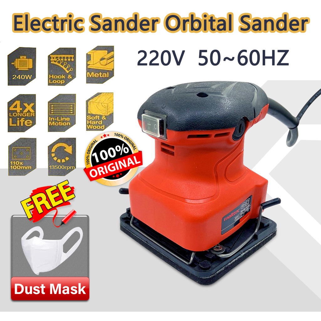 240W Finish Palm Sander/Electric Sander/Orbital SanderFor Sanding Polishing Wood Metal Plast
