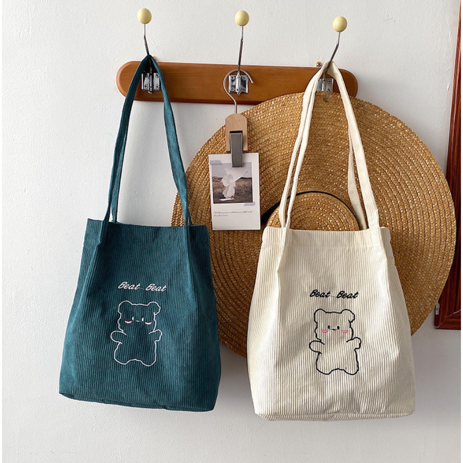 Korean New Fashion Canvas Tote Bag Canvas Shoulder Bags Simple 2991 NO ...