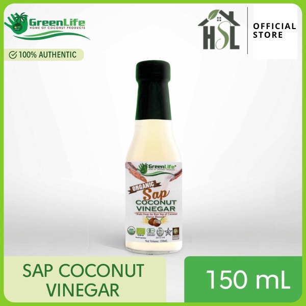 Greenlife 100 Organic Sap Coconut Vinegar 150ml Keto Friendly Shopee