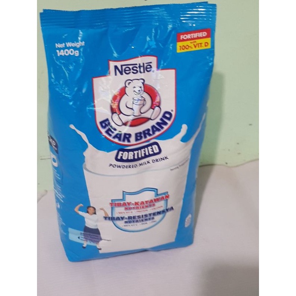 Nestle Bear Brand Fortified Powdered Milk Drink (pack Of 1 Piece X 1400 ...