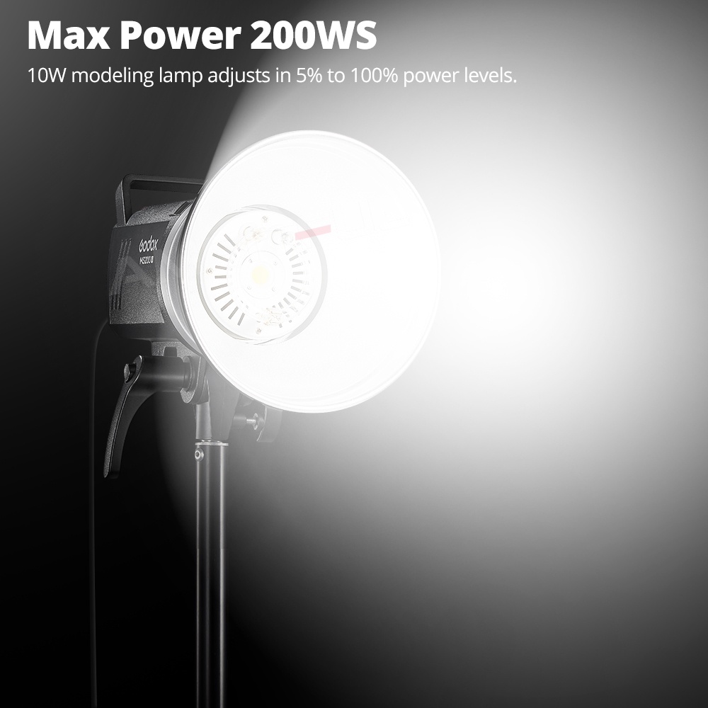 Godox MS200V / MS300V Studio Light MSV Series Compact Studio Flash ...