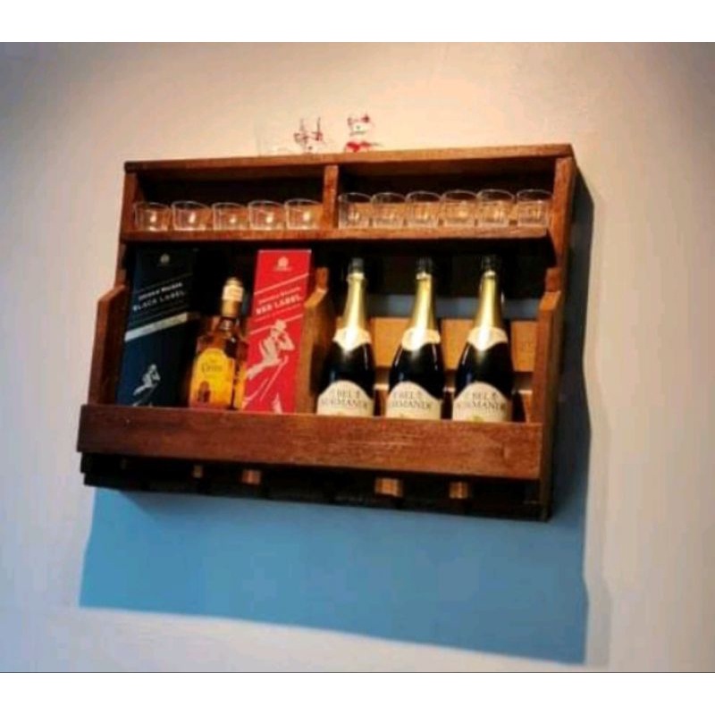 Wine rack with varnish | Shopee Philippines