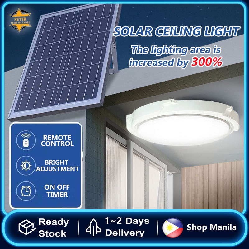 solar ceiling light solar light outdoor waterproof 3 way colors indoor