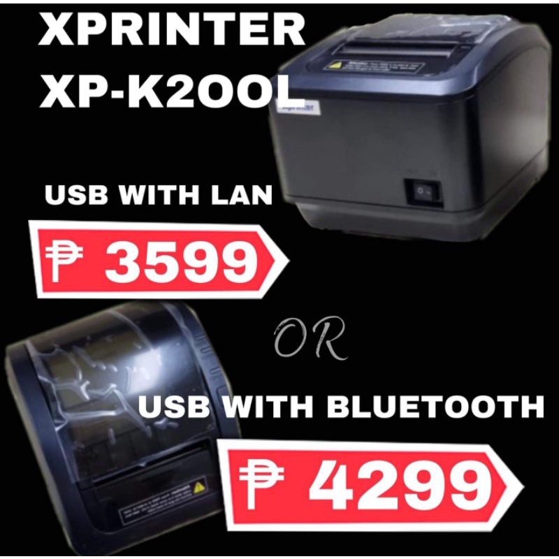 XPRINTER XPK200L USB + LAN USB + BLUETOOTH THERMAL RECEIPT