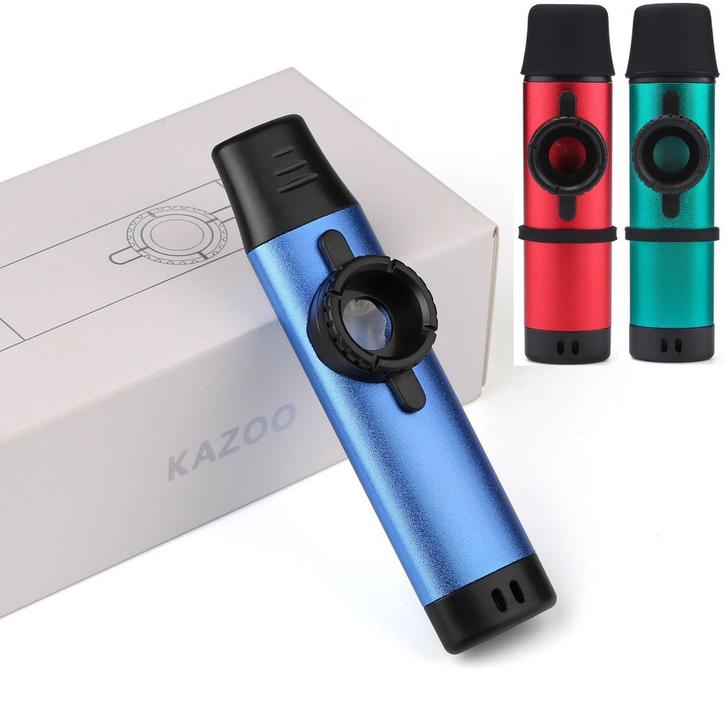 1 set Adjustable Tone Metal Kazoo with 5 Extra Membranes Shopee