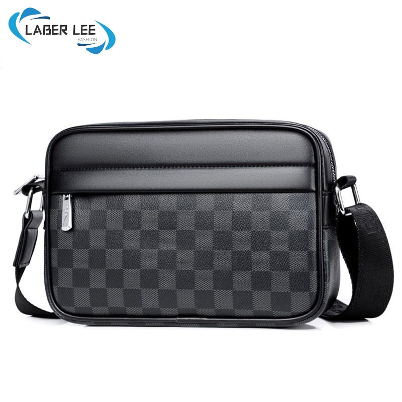 LABER LEE Messenger Bag Men Single Shoulder Pu Leather Business Casual ...