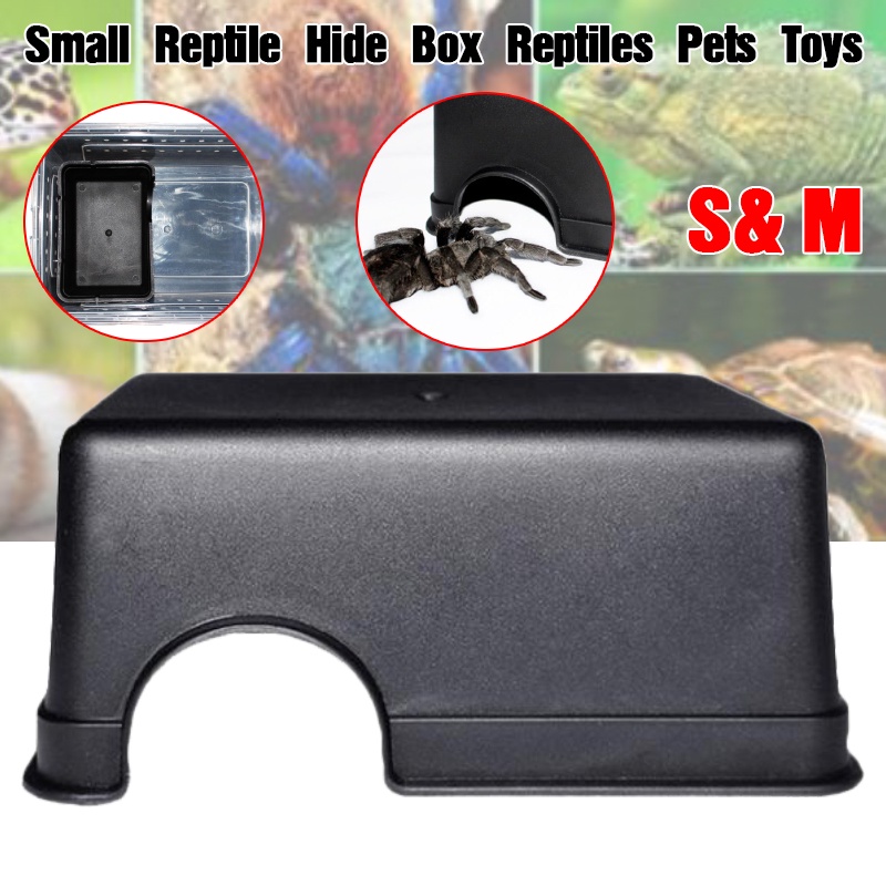 Reptile Hide Box Habitats Caves Hiding Snake Cage Box For Snake Lizards