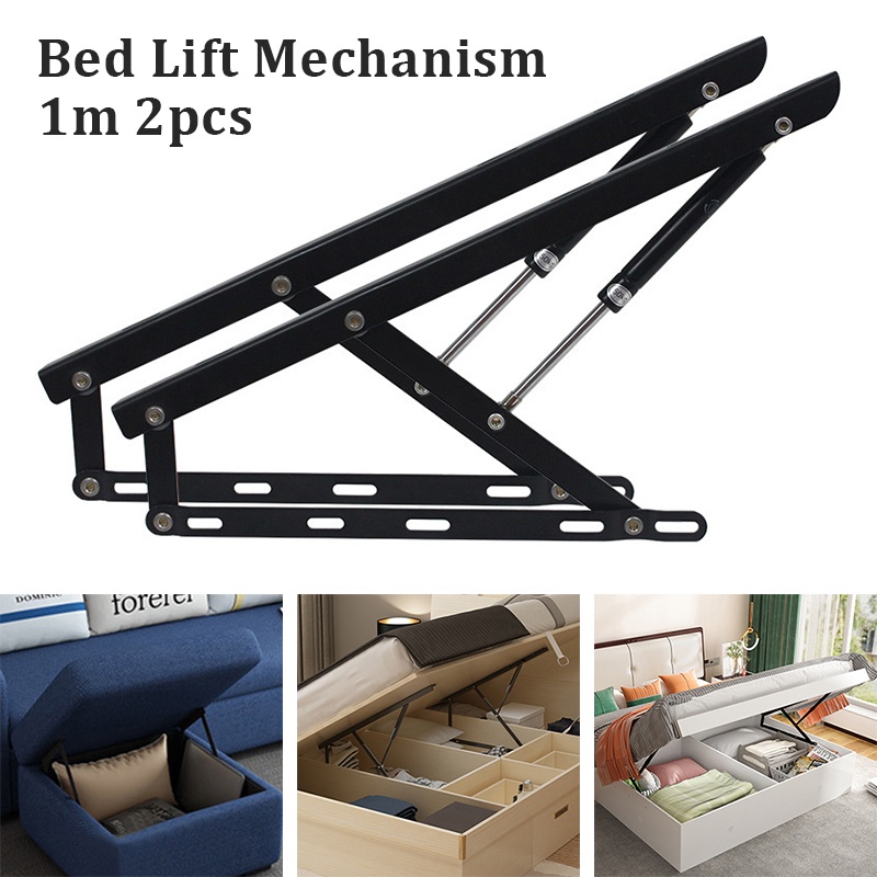 2pcs Bed Lift Mechanism Gas Spring Bed Storage Lift Kit for Storage Bed