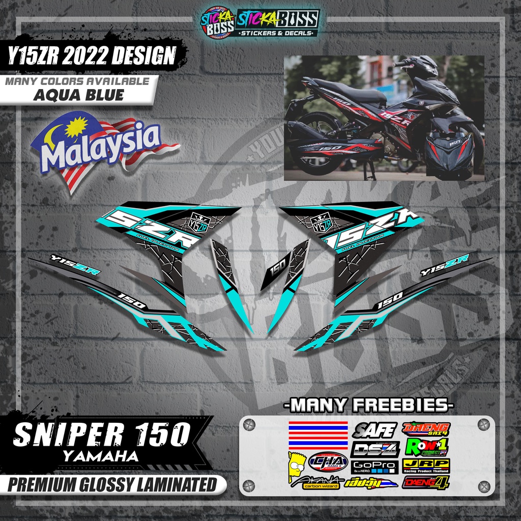 SNIPER 150 DECALS ( Y15ZR 2022 DESIGN )【WITH FREEBIES】 Shopee Philippines