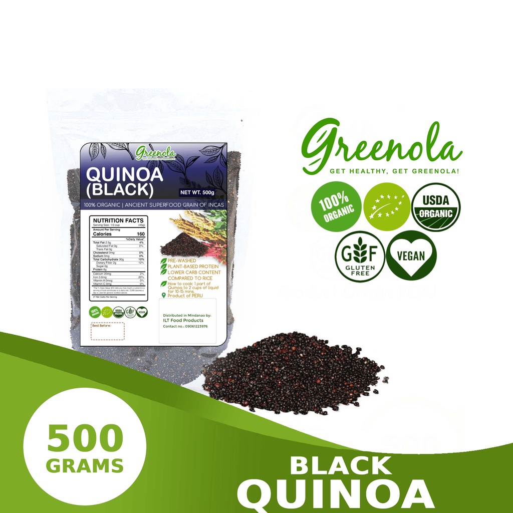Greenola Black Quinoa 500g 1kg Shopee Philippines