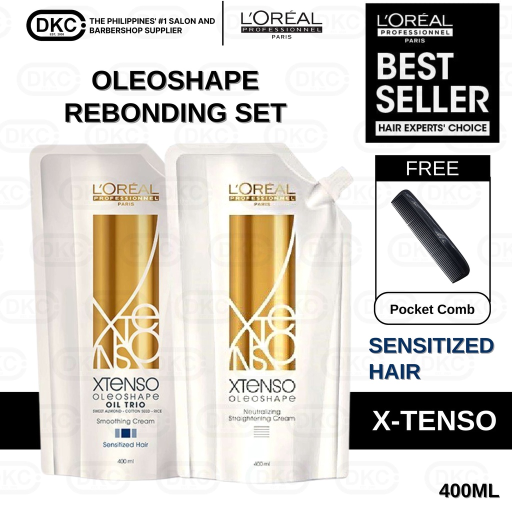 LOREAL Xtenso Oleo Shape Sensitized Hair Smoothing Cream+Neutralizing
