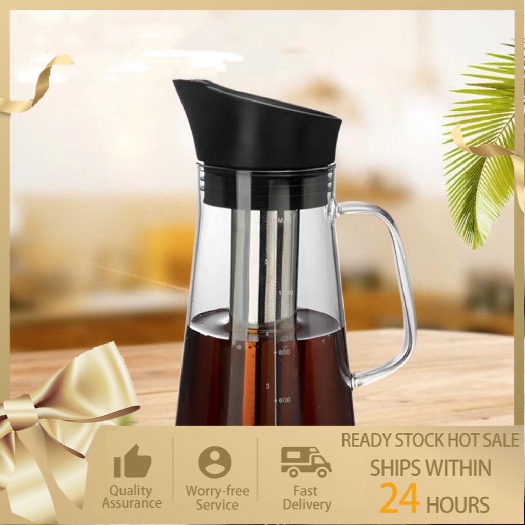 【Spot goods】1200ml Cold Brew Pot Cold Brew Iced Coffee Maker Cold
