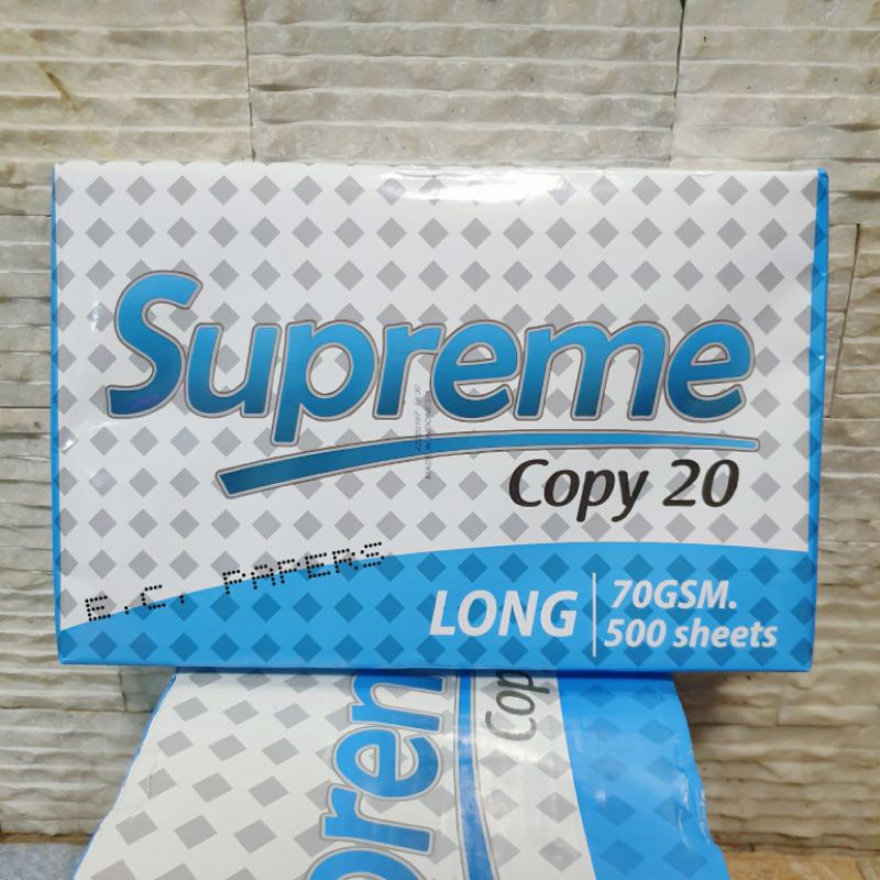 SUPREME COPY BOND PAPER 70 GSM (Short/Long/A4) | Shopee Philippines