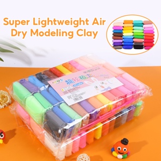 12pcs Set Light Clay Air Dry Polymer Plasticine Modelling Clay Super L