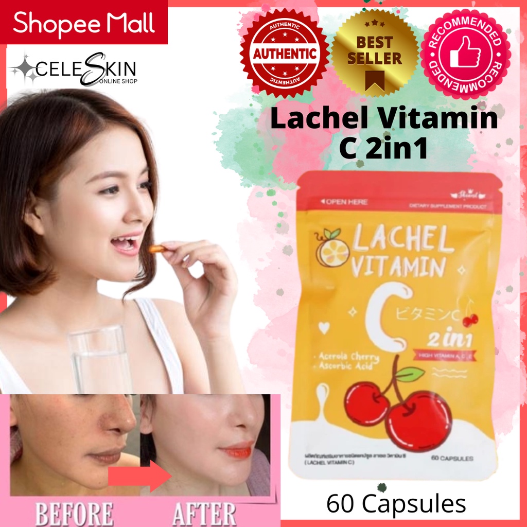Lachel Vitamin C 2in1 Acerola Cherry and Ascorbic Acid Shopee Philippines