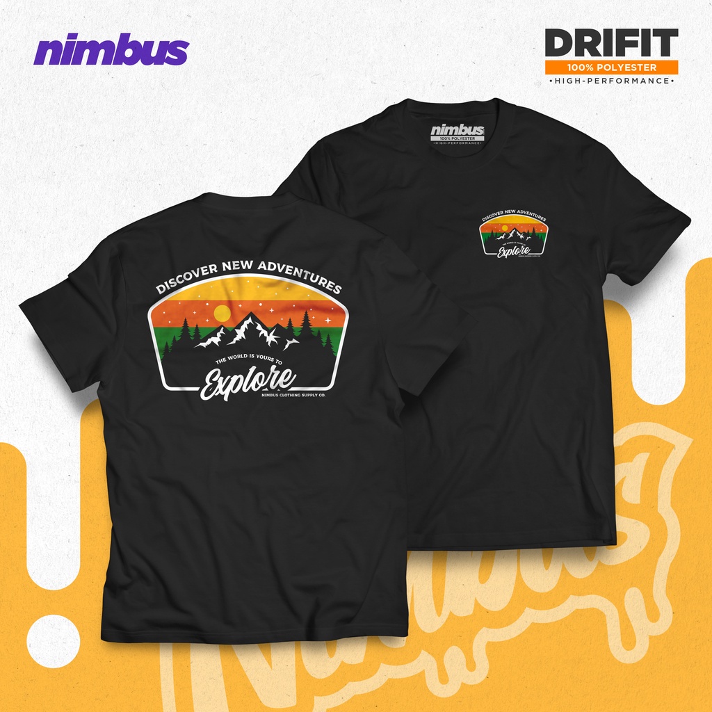 Discover New Adventures DRIFIT | Outdoor | Bike T-Shirt | Nimbus ...