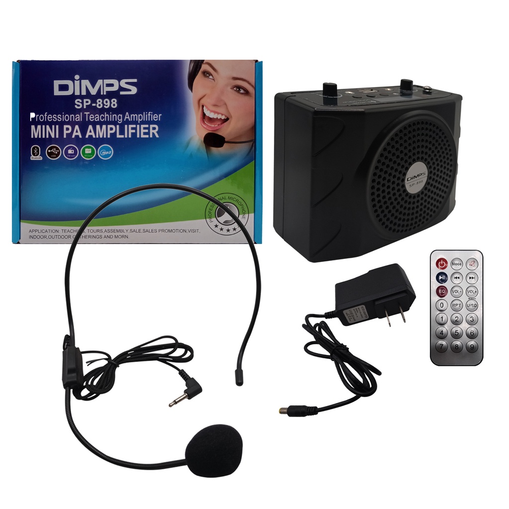 Dimps SP-898 Mini PA Amplifier (DC 9V/500MA) | Shopee Philippines