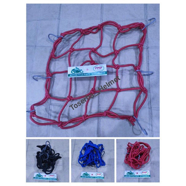 Jumbo Helmet Net Helmet Net 6 Hooks 35 x 35 cm Thick Strap | Shopee ...