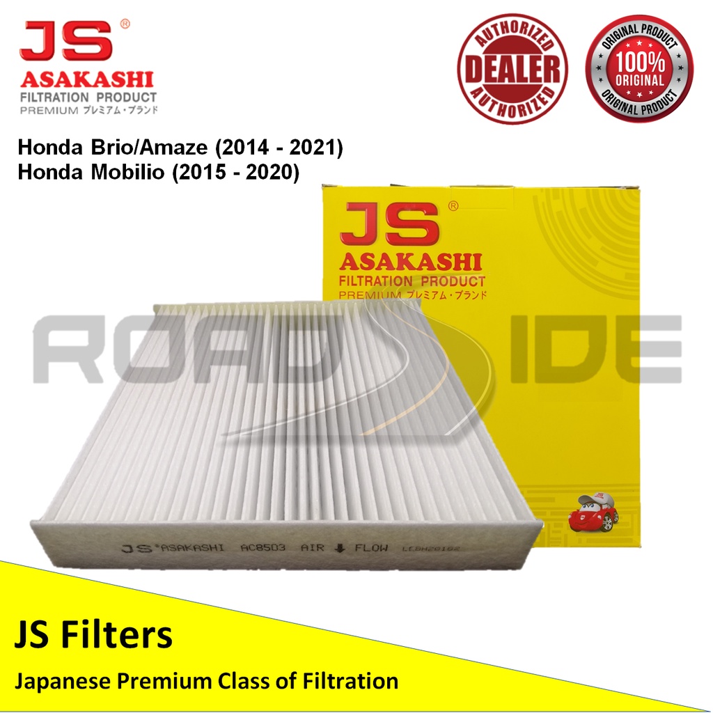 JS Asakashi AC Cabin Filter for Honda Brio/Amaze (2014 2021) and
