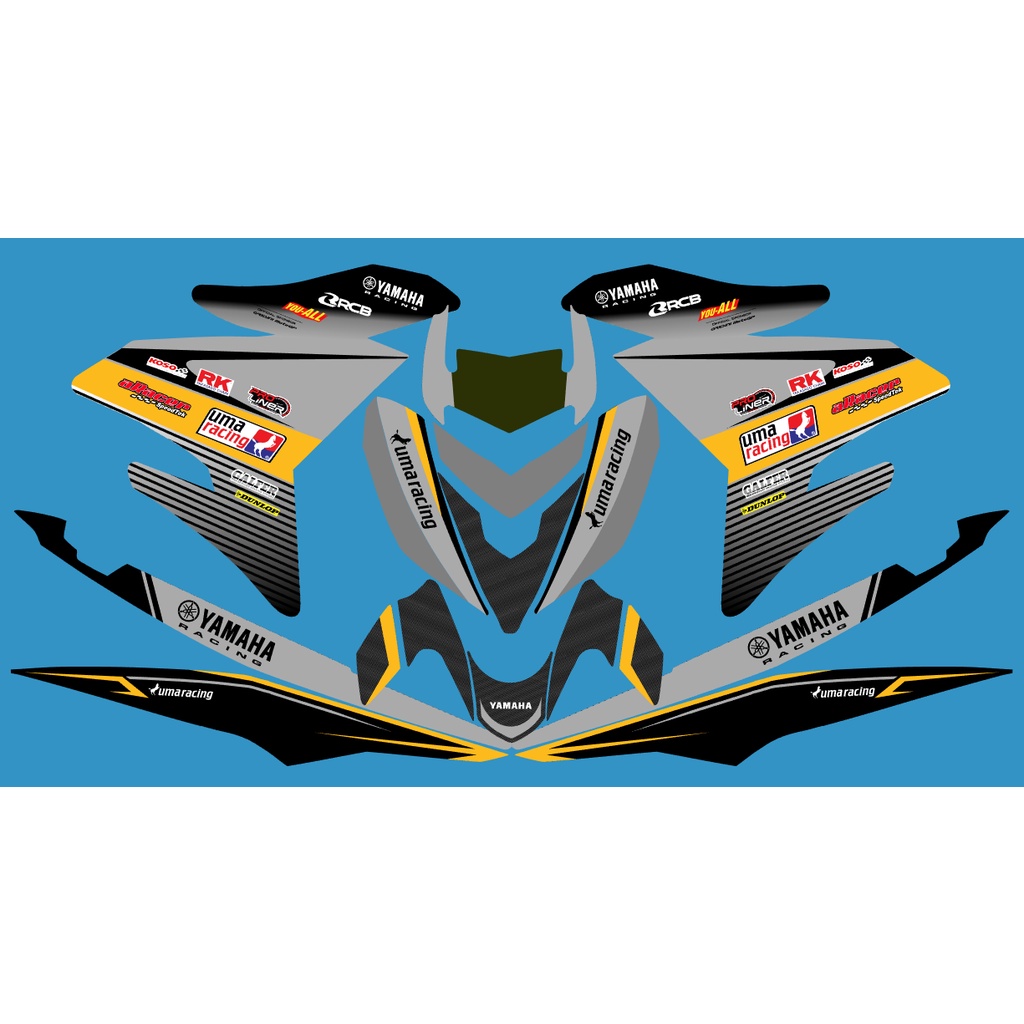 Sniper150 Decals V1 Glossy Sticker Materials | Shopee Philippines
