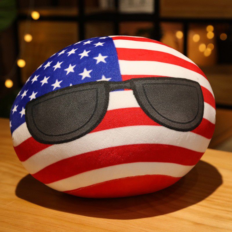 10cm Countryball Plush Toys Polandball Pendant Country Flag Balls ...