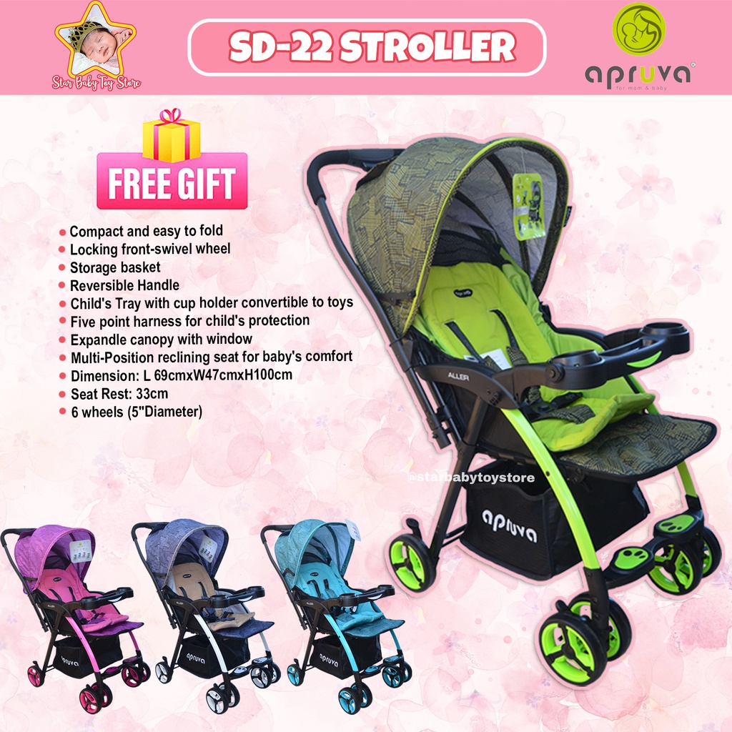 Apruva stroller with car best sale seat price