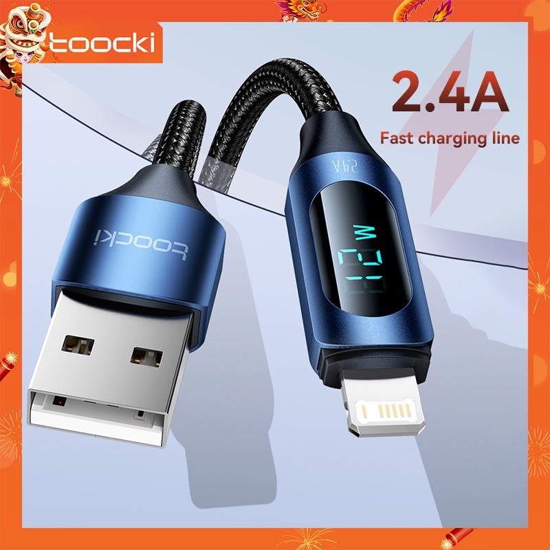 Toocki baseus cord 12w super fast charge LED Digital Displaying 2.4A ...
