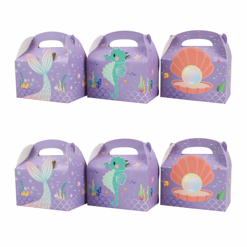 12 Pieces Assorted Mermaid Under The Sea Candy Box Party Lootbags Gift ...