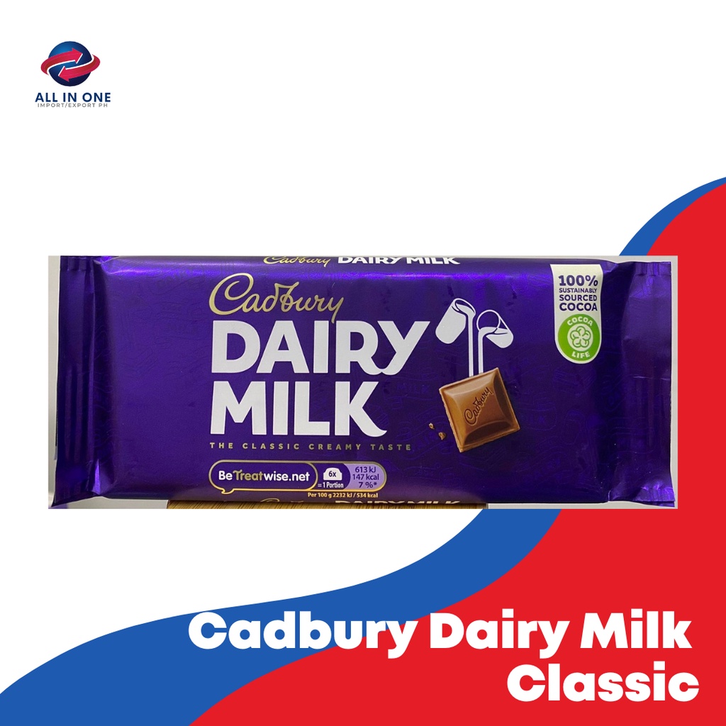 Cadbury Dairy Milk 110g | Shopee Philippines