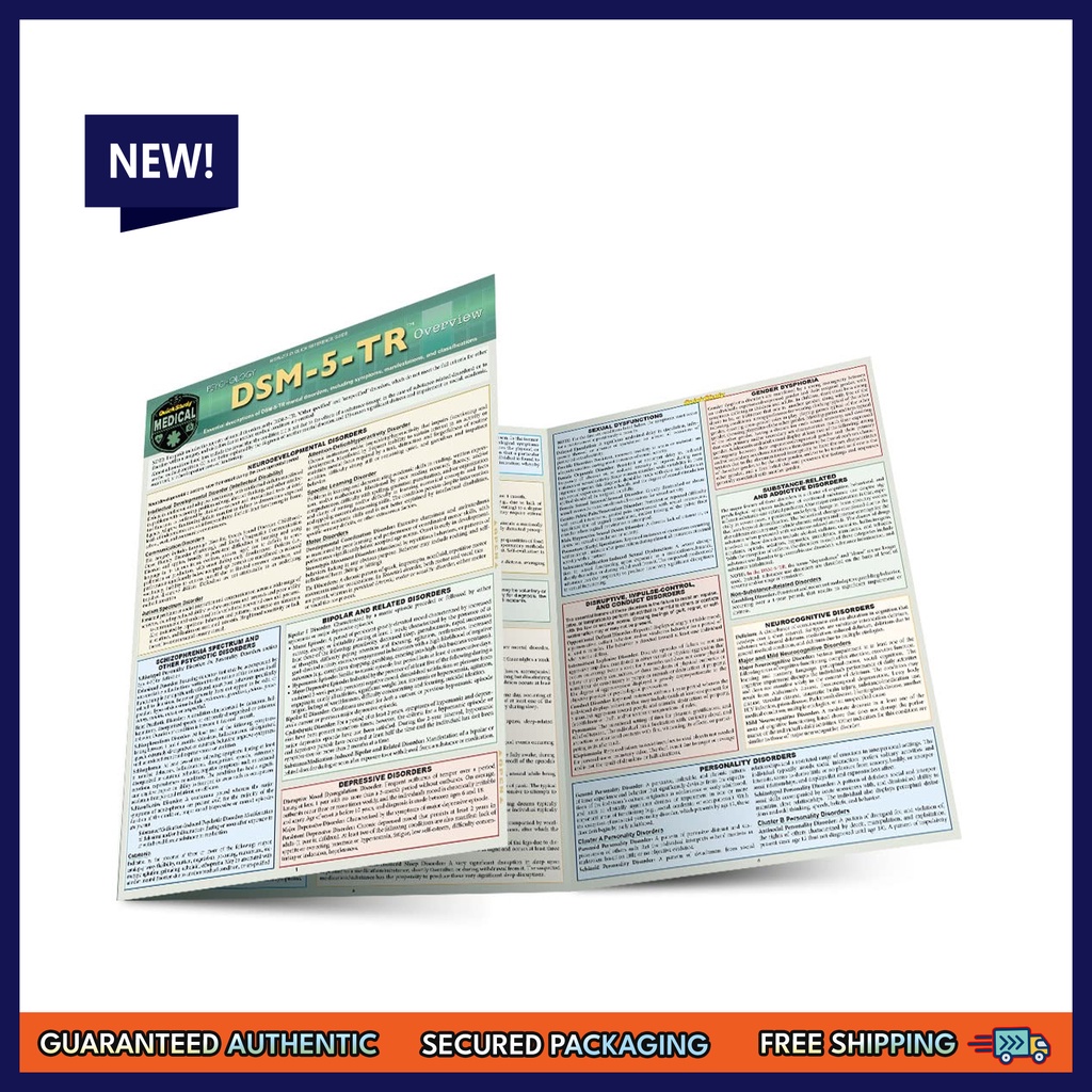 DSM-5-TR Overview (Quick Study Academic) | Shopee Philippines