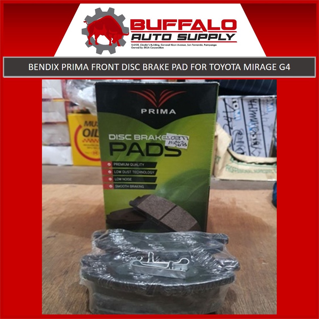 BENDIX Prima Front Disc Brake Pad for Toyota Mirage G4 | Shopee Philippines