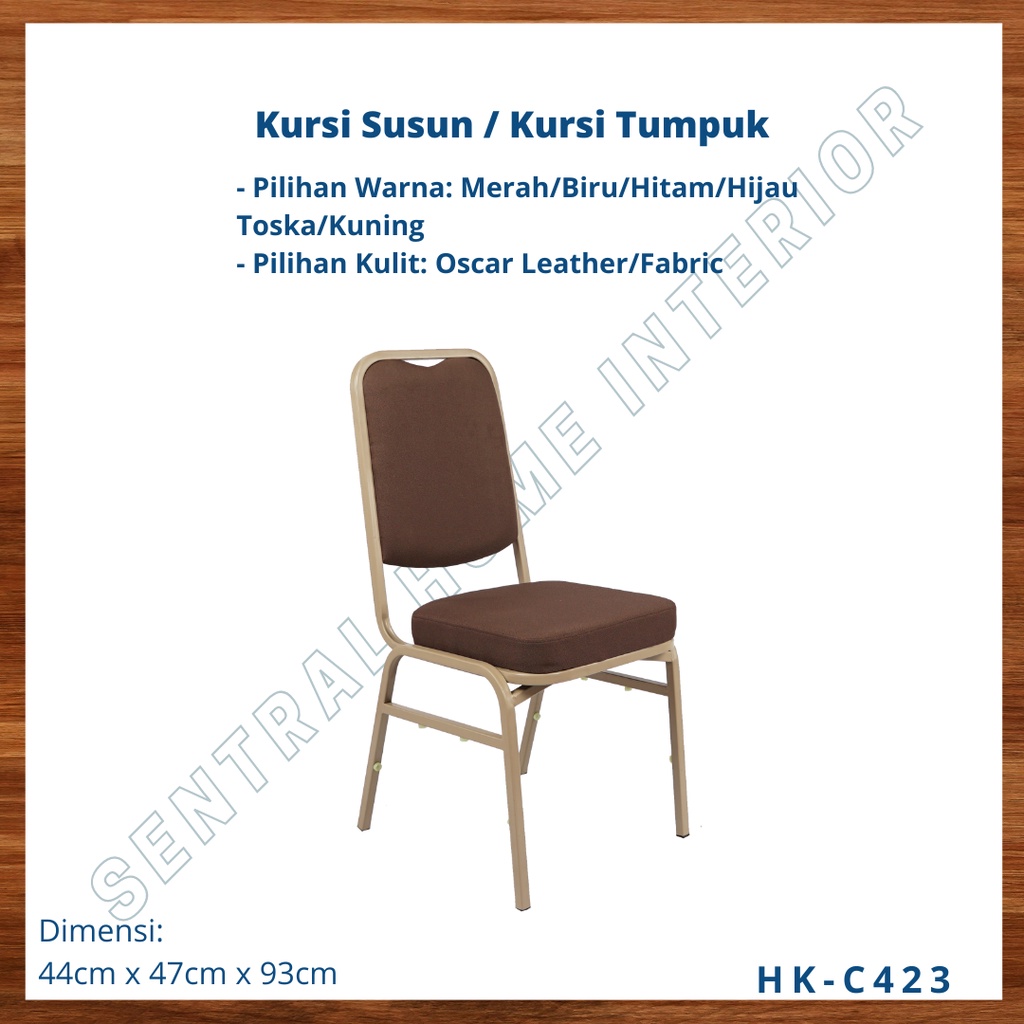Stacking Bench Chair/ Stack/Aula - Gold Coating Legs | Hk-c423 | Shopee ...