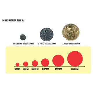 850pcs/sheet colored sticker round 6mm (millimeters) circle sticky dots ...