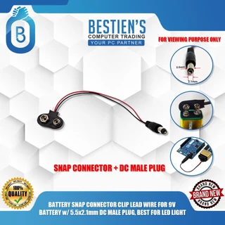 9V Battery Snap Connector To DC Male Power Adapter Cable For Arduino In Pakistan – SMART HALLROAD - Foto 9