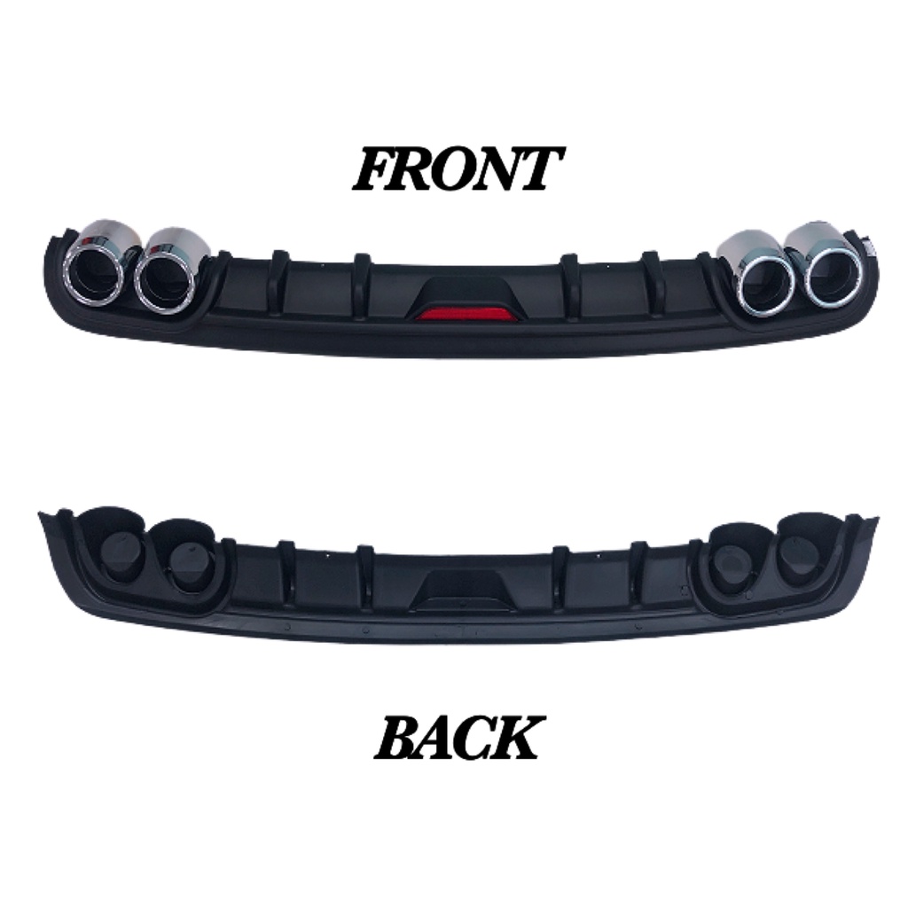 OAPC Universal 120cm Car Rear Bumper Diffusers Lip Spoiler Body Kits ...