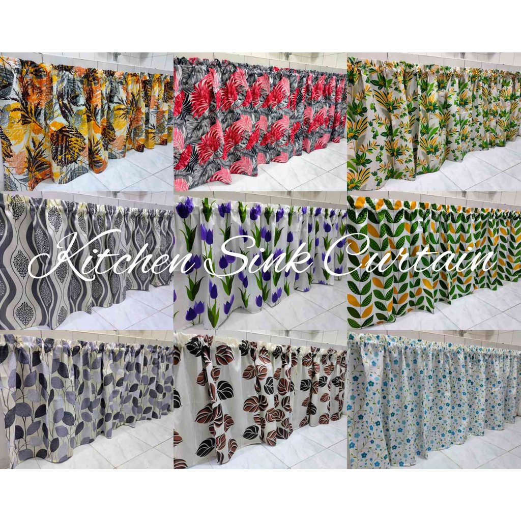 (Album 1) Curtain for Kitchen Sink/lababo 60 inches width x30 inches ...
