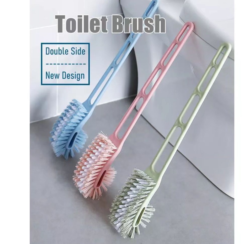 Double Side Toilet Brush Toilet Bowl Cleaning Brush with Nylon Bristle ...