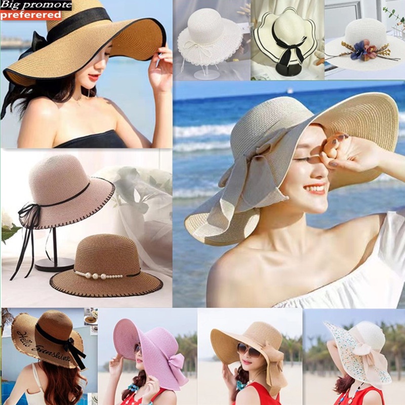 Ecoplanet COD#Straw Summer Hat Beach Summer Hat Women Cap