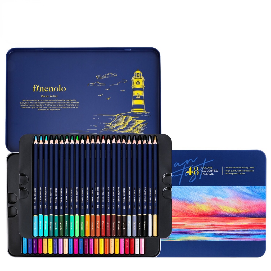 Finenolo by Deli Color Pencil 24/36/48/72 pcs/Box Artist Painting ...