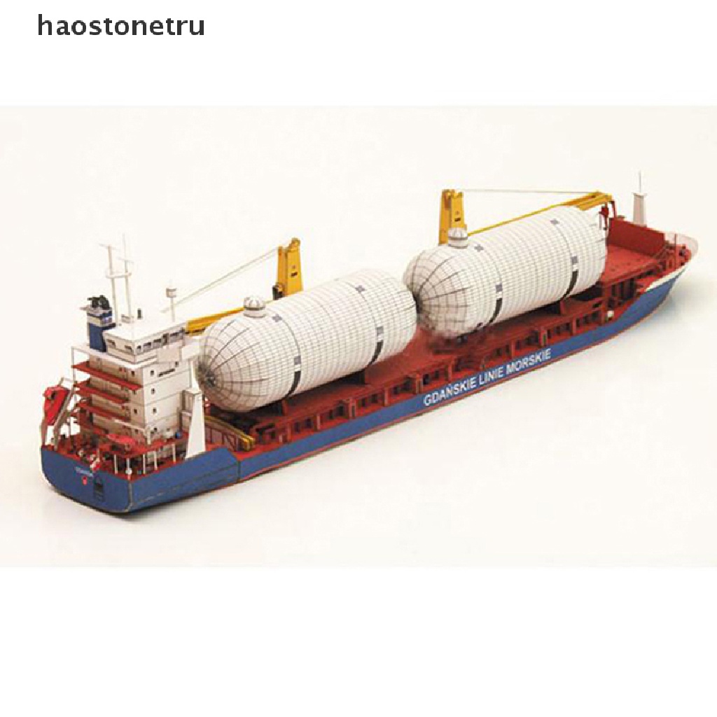 HAOS 1:400 Gdansk Cargo Ship DIY Handcraft 3D Paper Card Model Sets n ...