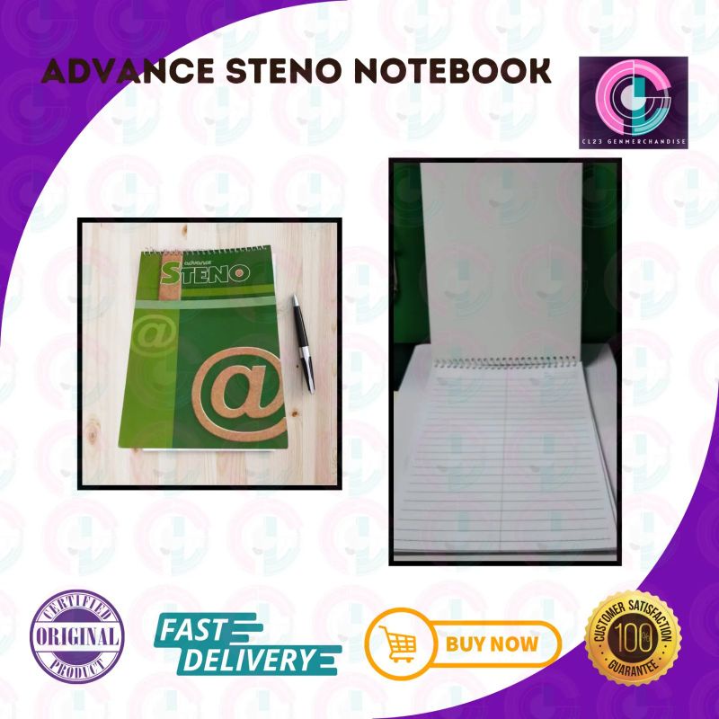 ADVANCE STENO NOTEBOOK 80 leaves Shopee Philippines