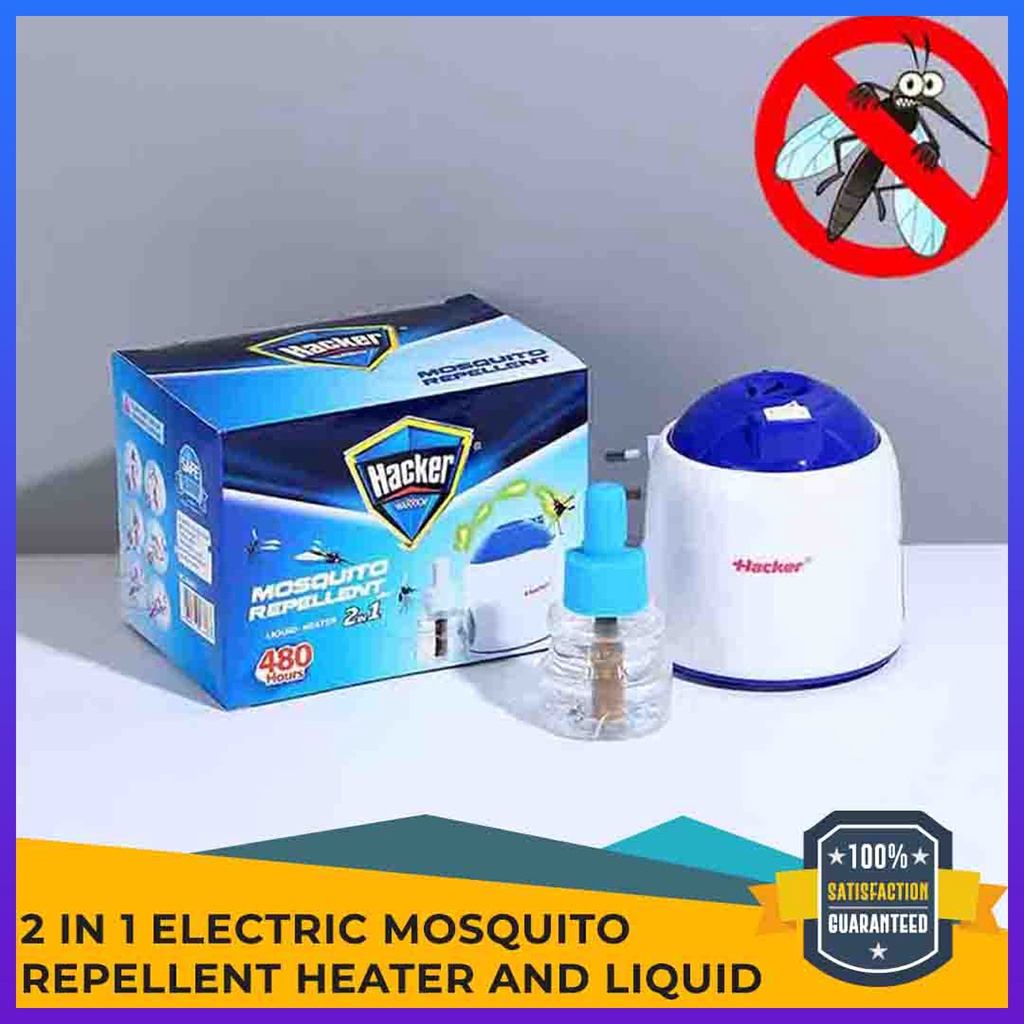 2 in 1 Electric Mosquito Repellent Heater and Repellent Liquid Shopee